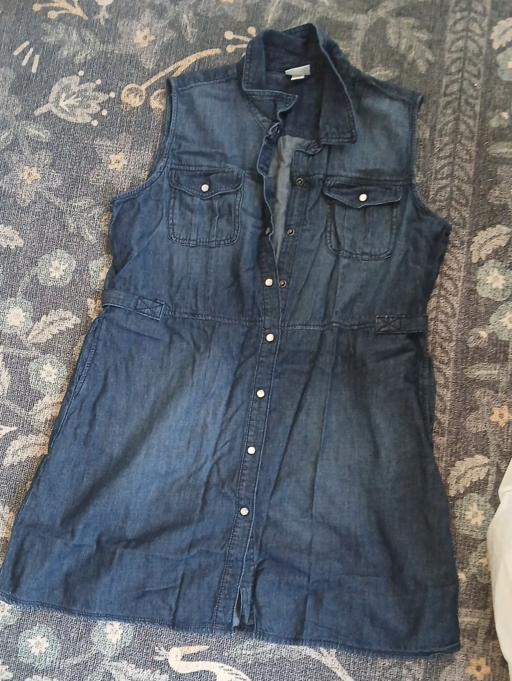 Mossimo Supply Co. Sleeveless Denim Maxi Dress - Dark Blue